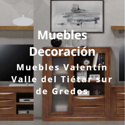 Muebles y decoración La Adrada Valle del Tiétar Gredos