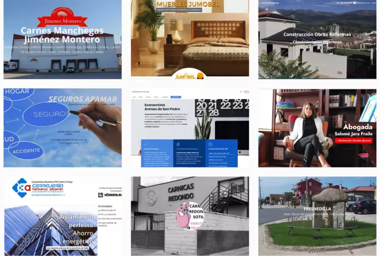 Tenemos más de 200 trabajos Web para empresas, profesionales y ayuntamientos que funcionan a pleno rendimiento.