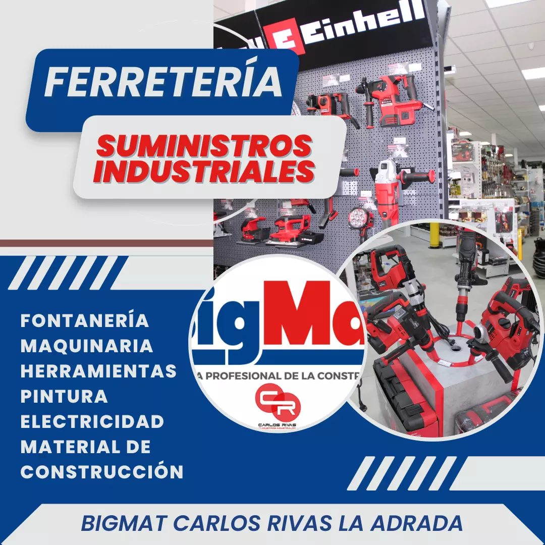 Suministros Industriales Carlos Rivas e Hijos, material para la construcción, ferretería, herramientas, jardinería