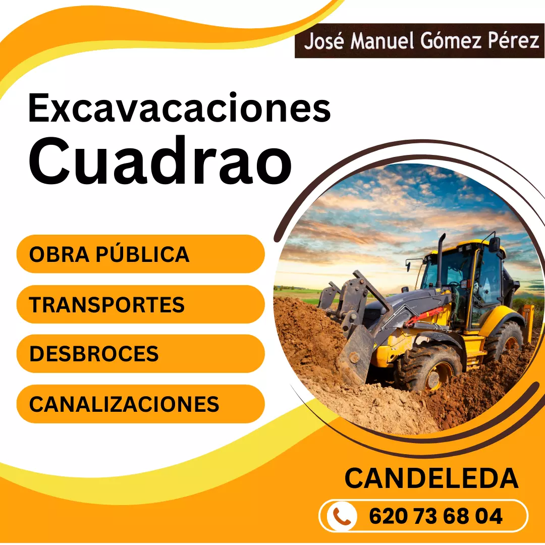 Excavaciones Cuadrado, movimiento de tierras, obra pública, en Candeleda