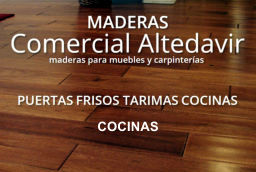 Comercial Altedavir: maderas puertas tarimas tableros cocinas