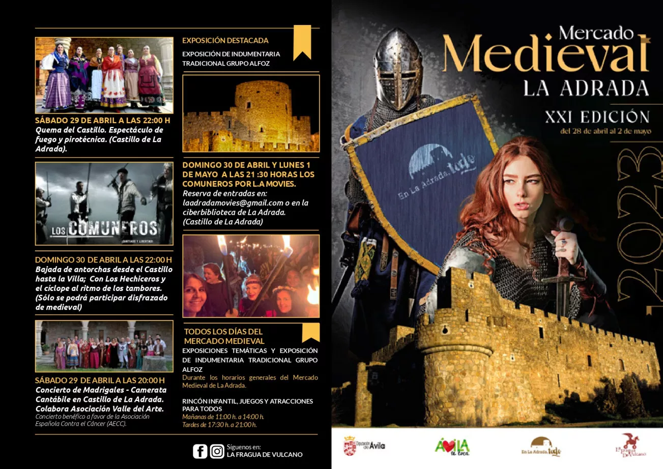 Programa de XXI Mercado Medieval de La Adrada
