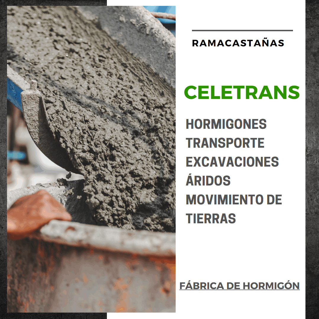 Hormigones Celetrans, planta de hormigón, transportes, excavaciones, movimiento de tierras